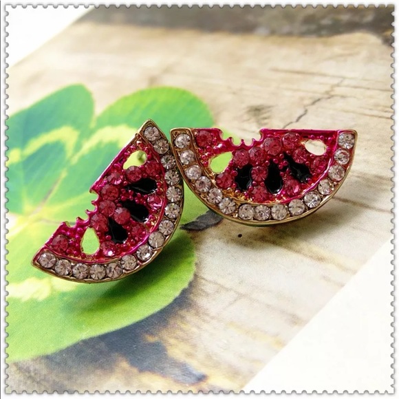 Boutique Jewelry - 5🌟💎 🍉🍉 Adorable Watermelon Earrings Studs 🍉🍉